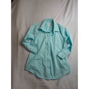 Lady Hathaway Shirt Womens Small Blue Button Up Long Sleeve Outdoor Casual